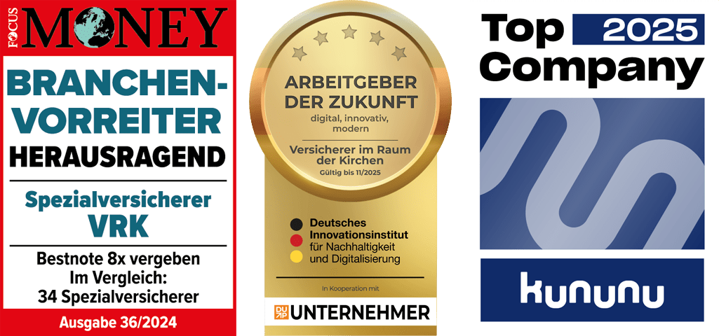 Logo: VRK Versicherer im Raum der Kirchen Lebensversicherung AG